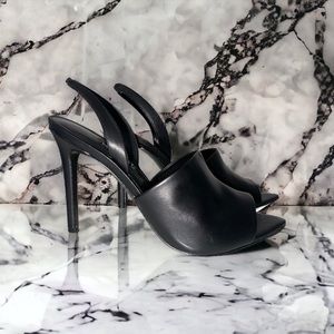 Nine West, Black, Size 10, Never worn, brand new, No Box. Peel toe, sling back.